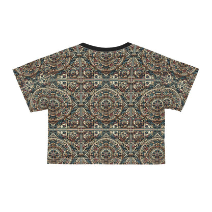 Urban Renaissance Historical Fusion With Street Edge Crop Tee - 8404 Design-57