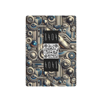 Retro Futurism Revival Vintage Futurism Poker Playing Cards - 8404 Design-60 B
