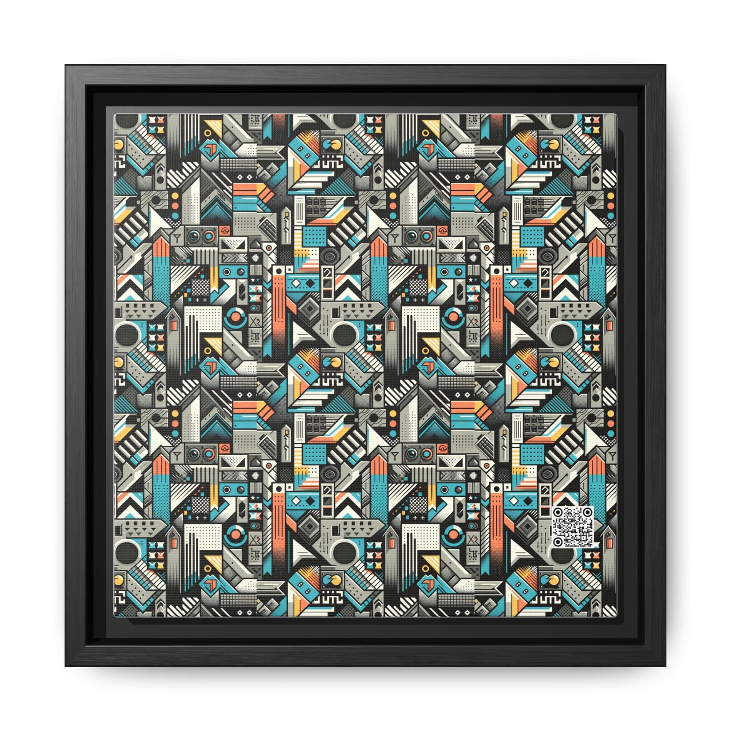 Digital Street Art Urban Street Style Matte Canvas, Framed (multi-color) - 8404 Design-81 B