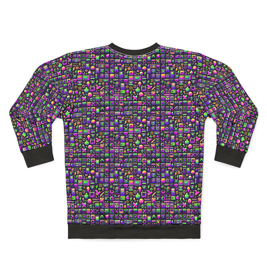 Digital Nostalgia Remix Modern Vintage Fusion Sweatshirt - 8404 Design-49