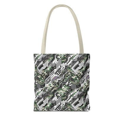 Tech Camo Fusion Tech-Forward Streetwear With a Futuristic Edge Tote Bag - 8404 Design-46