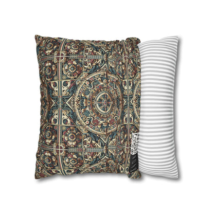 Urban Renaissance Historical Fusion With Street Edge Faux Suede Square Pillowcase - 8404 Design-57