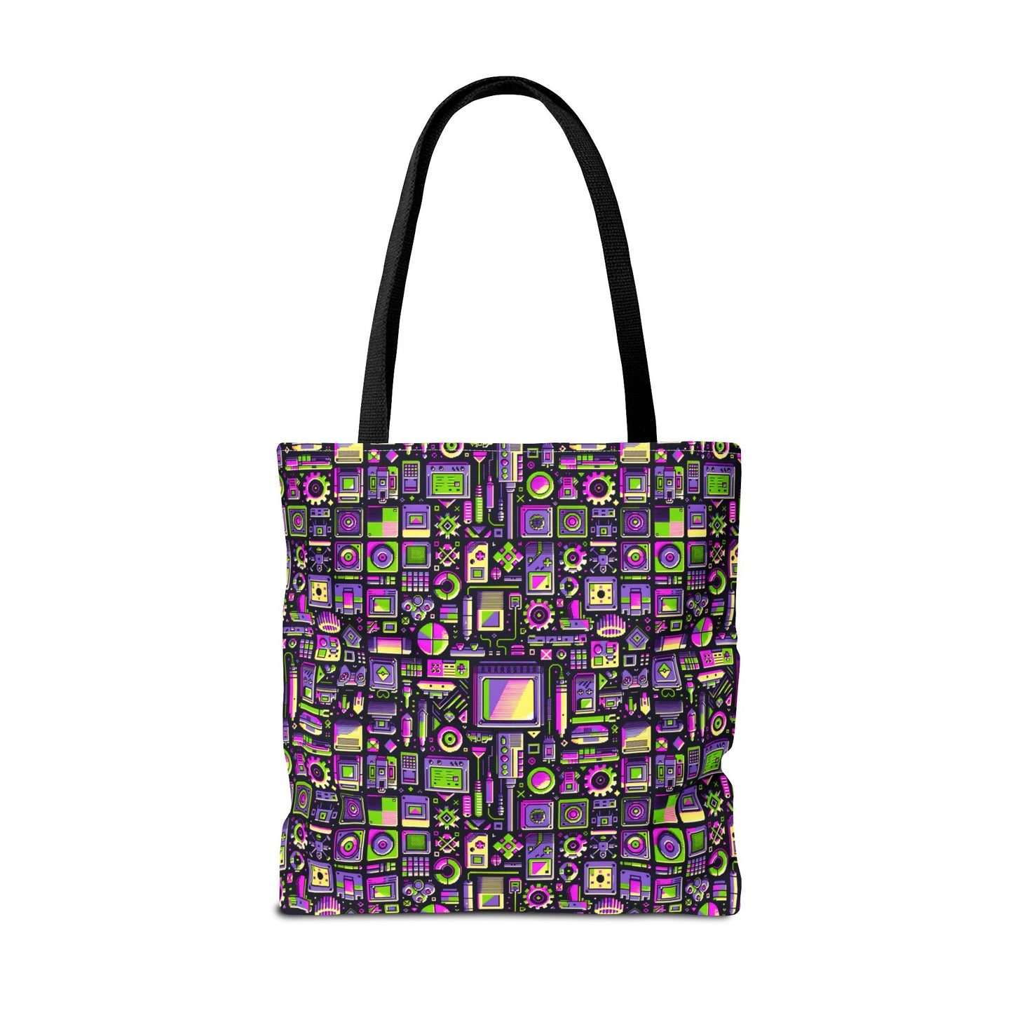 Digital Nostalgia Remix Modern Vintage Fusion Tote Bag - 8404 Design-67