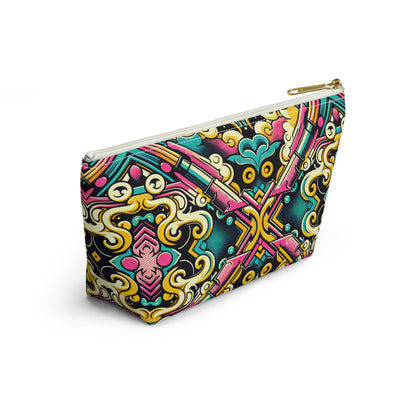 Neon Pop Art Revival Pop Culture Retro Accessory Pouch W T-Bottom - 8404 Design-59