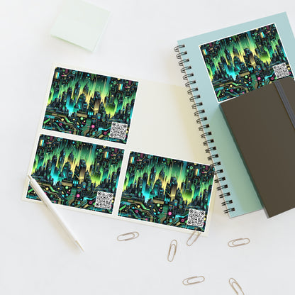 Cyber Punk Graphics Tech-Inspired Cyberpunk Sticker Sheets - 8404 Design-54