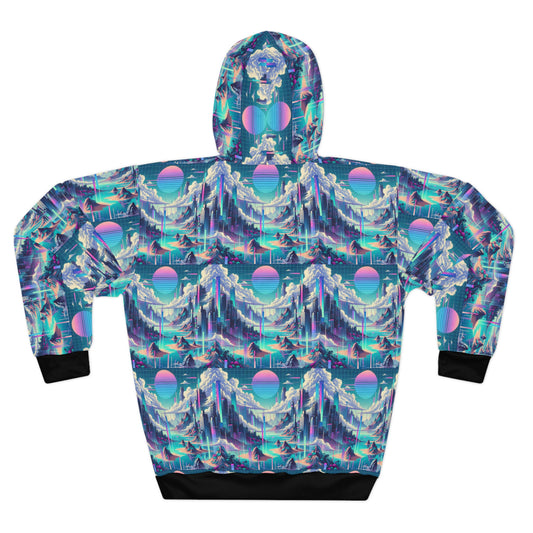 Digital Dreamscapes Digitally-Inspired Streetwear With a Dreamy, Surreal Twist Pullover Hoodie - 8404 Design-53
