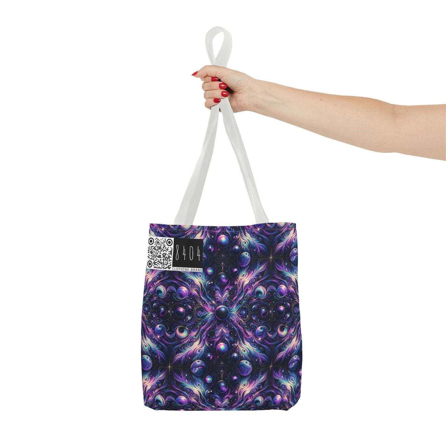 Galactic Hues Tech-Forward Cosmic Fusion Tote Bag - 8404 Design-41