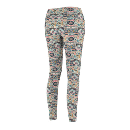 Digital Artisanal Fusion Digital Artisanal Women's Cut & Sew Casual Leggings - 8404 Design-55