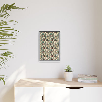 Cultural Artisanal Fusion Contemporary Cultural Elegance Matte Canvas, Framed (multi-Color) - 8404 Design-68 B