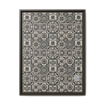 Cyber Garden Party Tech Garden Extravaganza Matte Canvas, Framed (multi-Color) - 8404 Design-45 A
