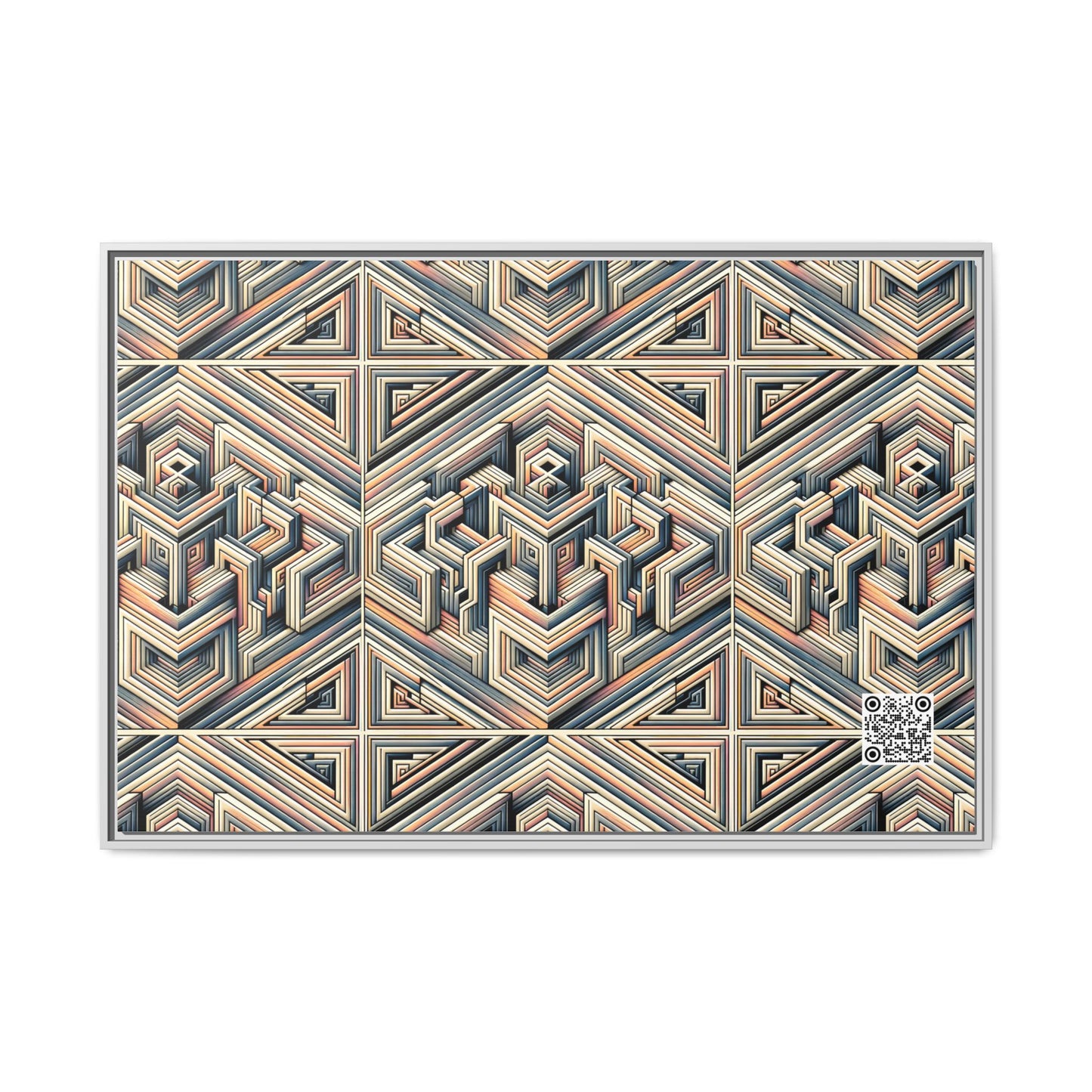 Tech Illusion Graphics Futuristic Artistry Matte Canvas, Framed (multi-color) - 8404 Design-52 A