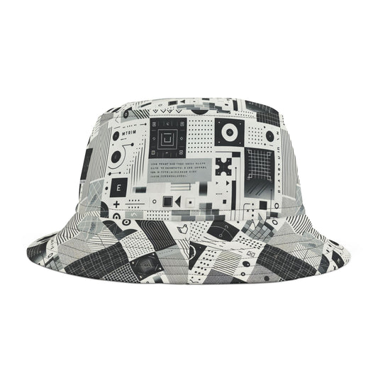 Digital Minimalism Minimalist Tech Bucket Hat - 8404 Design-50