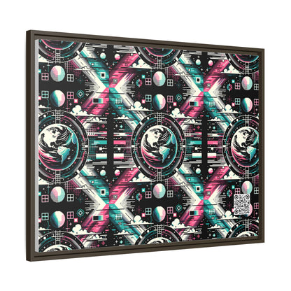 Digital Artistry Digital-native Streetwear Matte Canvas, Framed (multi-color) - 8404 Design-62 A