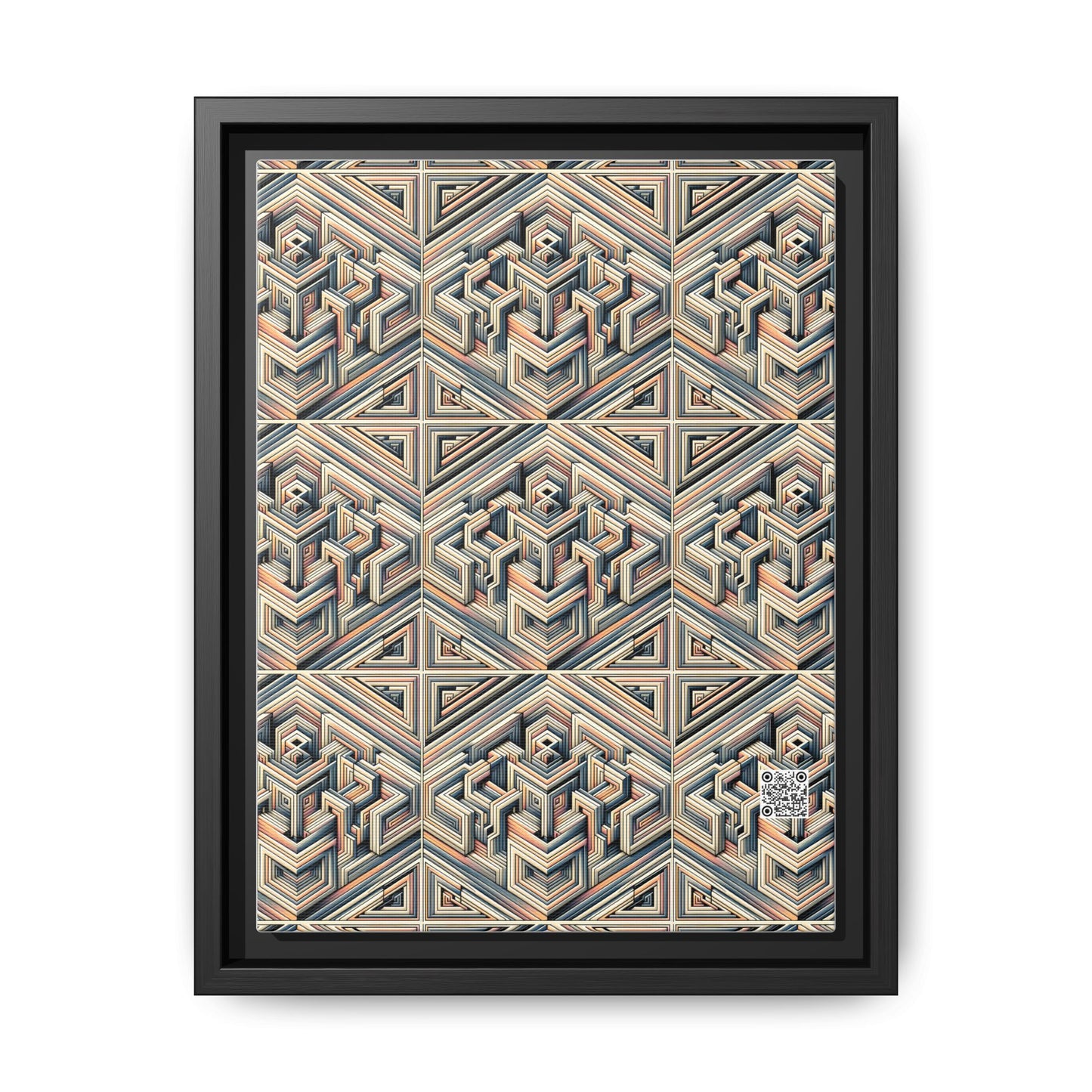 Tech Illusion Graphics Futuristic Artistry Matte Canvas, Framed (multi-color) - 8404 Design-52 A