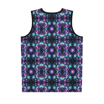 Iridescent Dream Futuristic Tech Basketball Jersey - 8404 Design-60