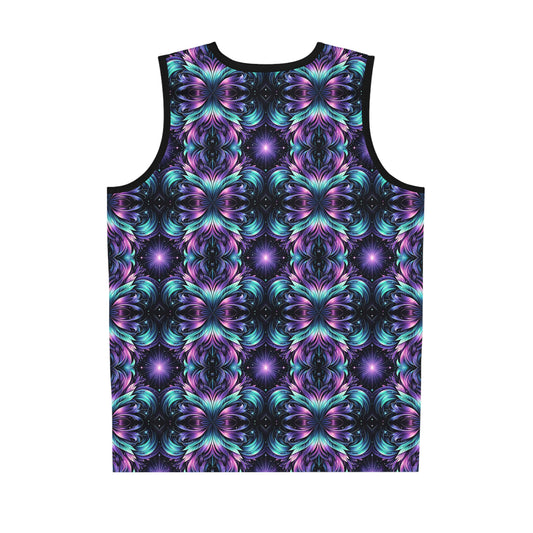Iridescent Dream Futuristic Tech Basketball Jersey - 8404 Design-60