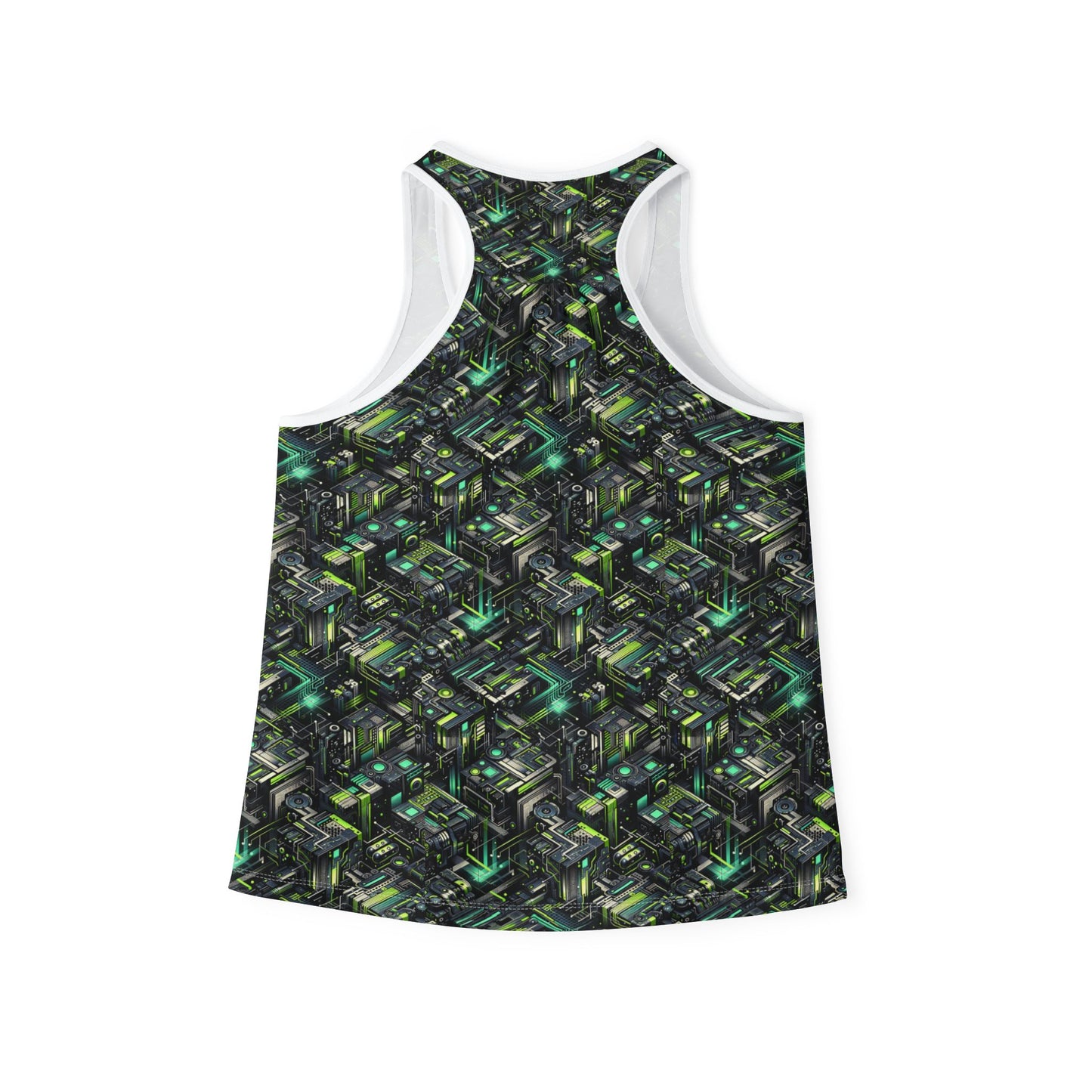 Tech-Infused Graphics Tech-Forward Streetwear Women's Tank Top - 8404 Design-47