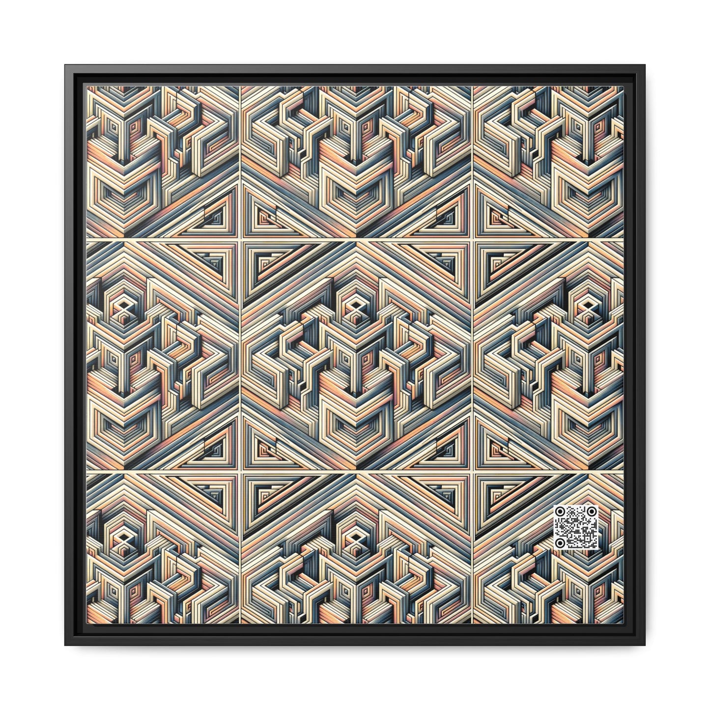 Tech Illusion Graphics Futuristic Artistry Matte Canvas, Framed (multi-color) - 8404 Design-52 A