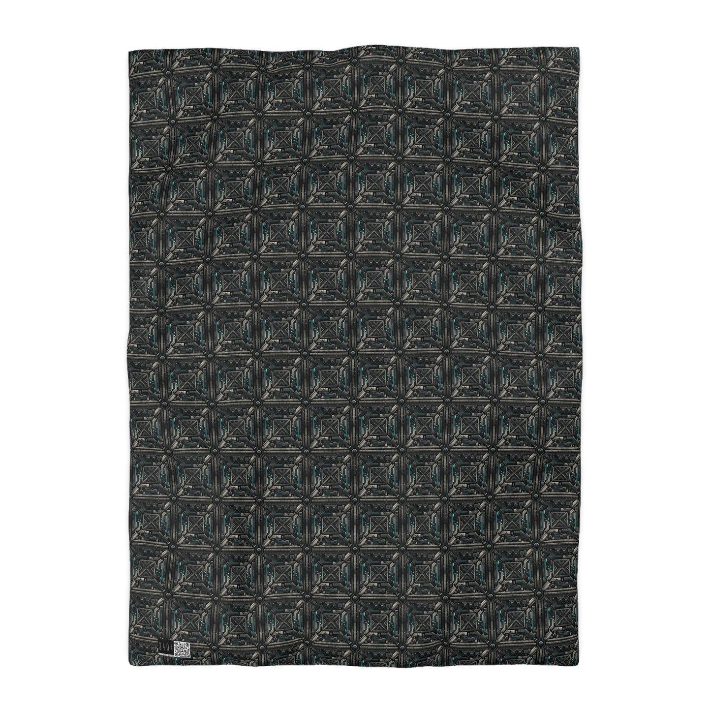 Tech Noir Futuristic Tech Aesthetic with a Dark Twist Microfiber Duvet Cover - 8404 Design-59
