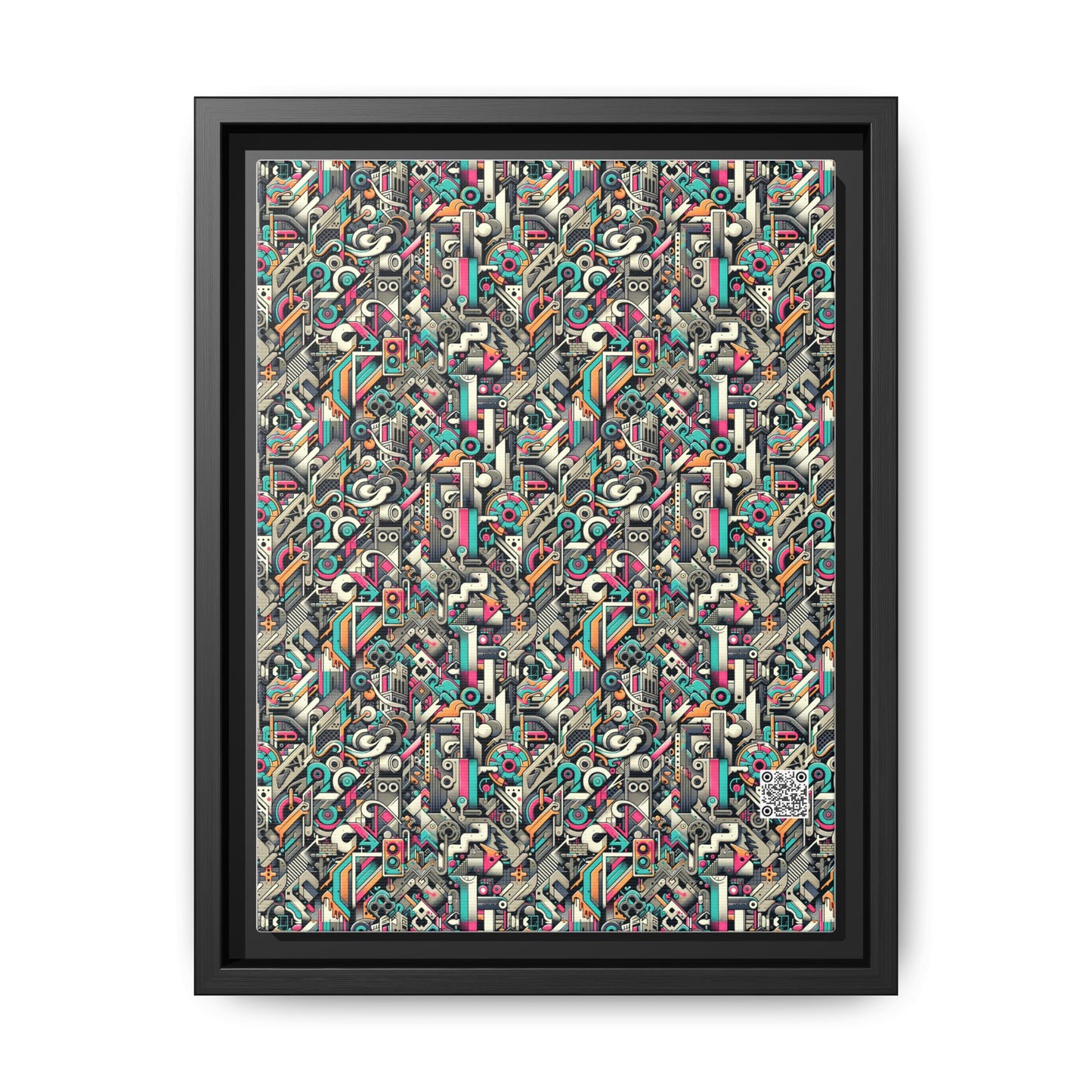 Digital Street Art Urban Street Style Matte Canvas, Framed (multi-color) - 8404 Design-74 A