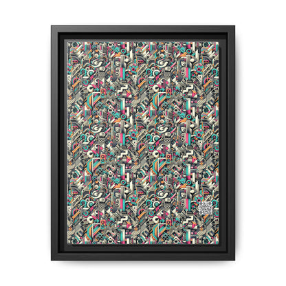 Digital Street Art Urban Street Style Matte Canvas, Framed (multi-color) - 8404 Design-74 A
