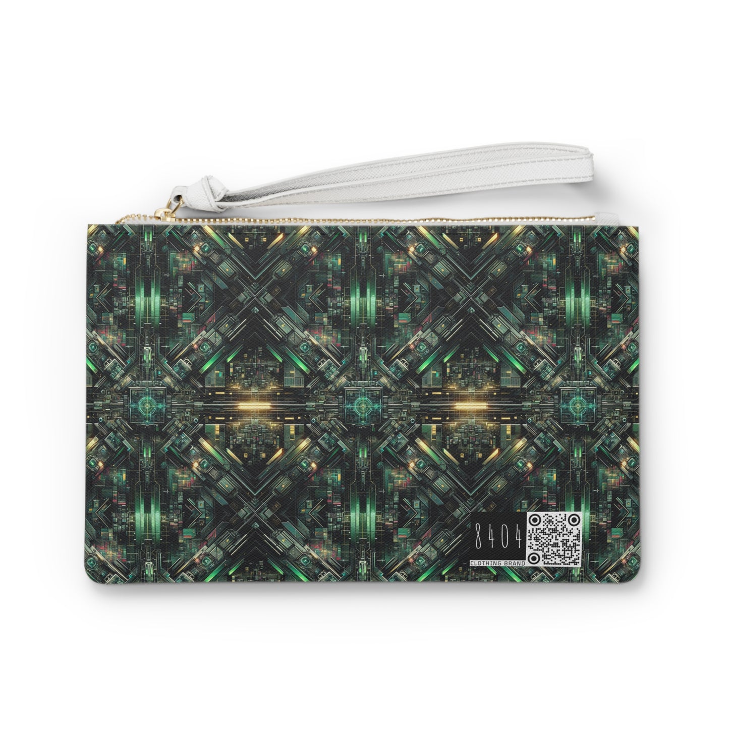 Tech Noir Graphics Tech-Inspired Streetwear Clutch Bag - 8404 Design-56