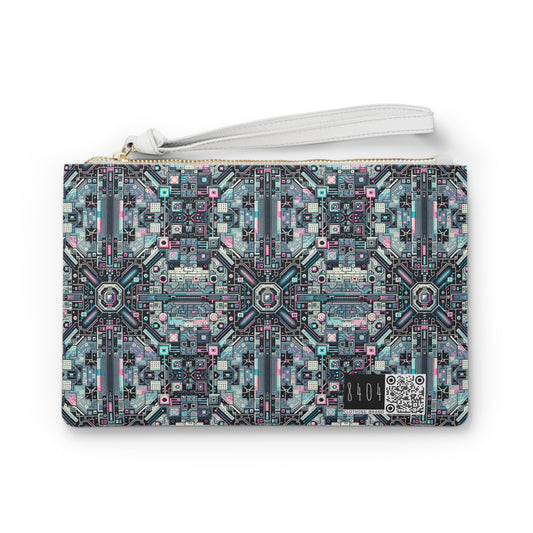 Digital Renaissance Tech-Forward Maximalism Clutch Bag - 8404 Design-44