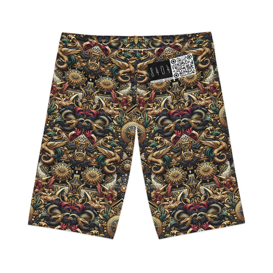 Digital Renaissance Luxurious Streetwear Inspired By Classical Art With a Modern Twist Women's Bike Shorts - 8404 Design-76