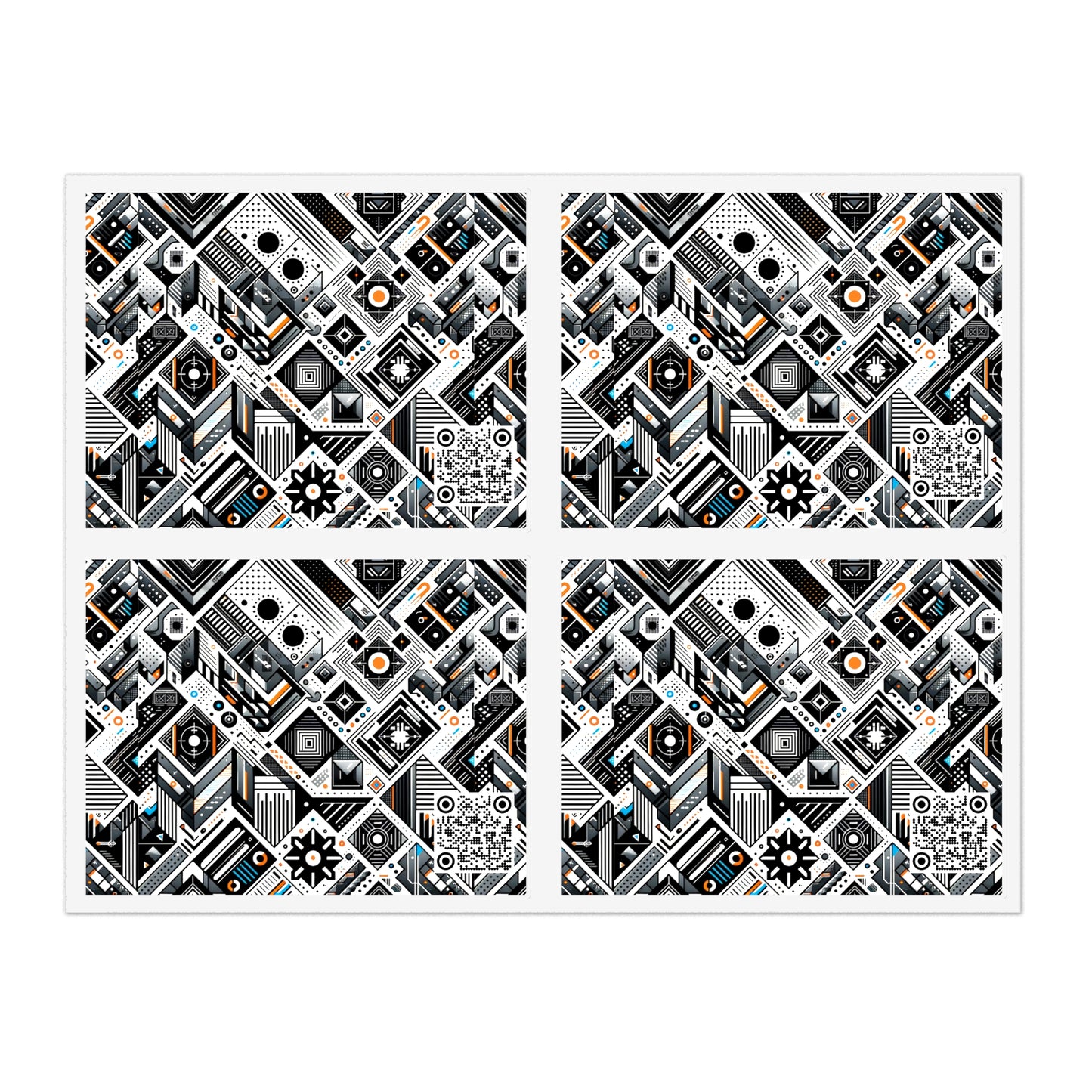 Tech-Forward Athleisure Sleek Tech Aesthetic Sticker Sheets - 8404 Design-61