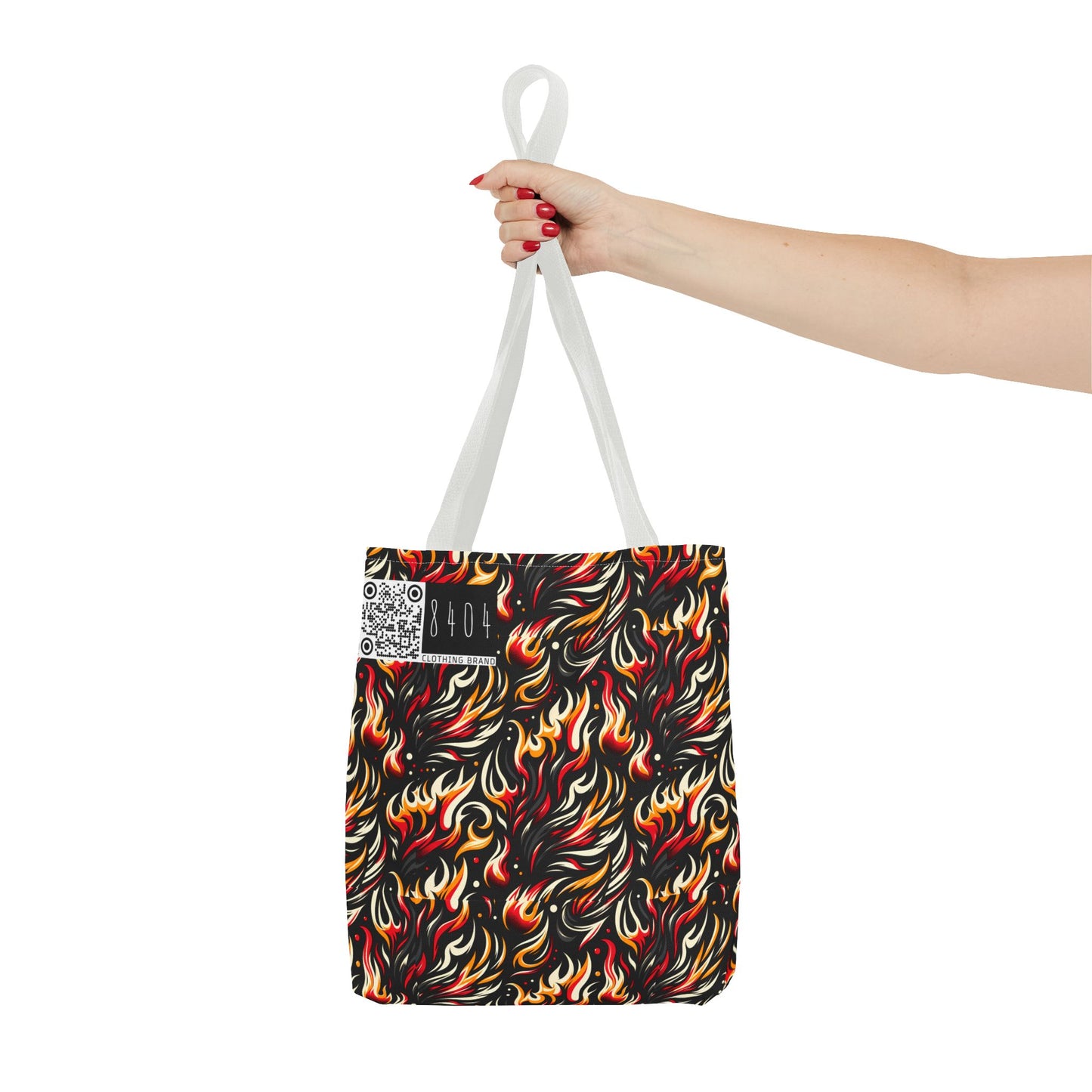 Fire & Flames Bold Streetwear Statement Tote Bag - 8404 Design-60