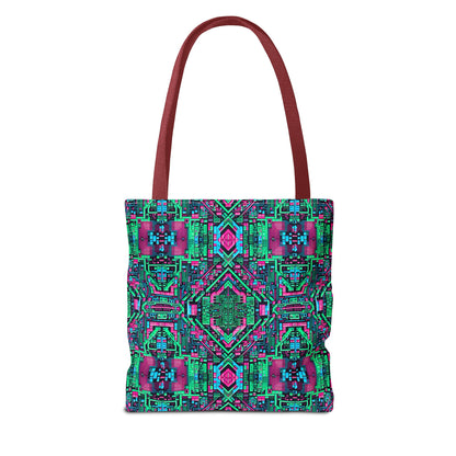 Digital Glitch Vibes Tech-Inspired Streetwear Tote Bag - 8404 Design-71