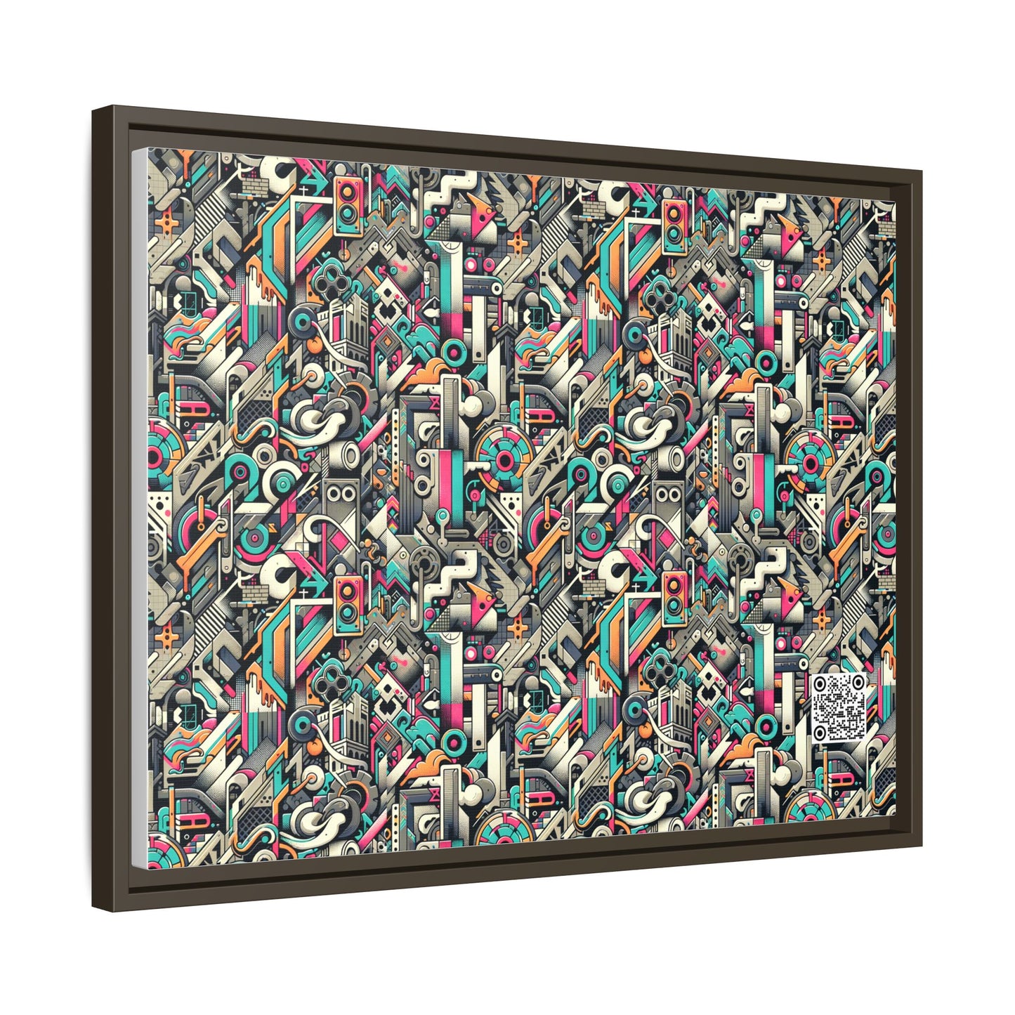 Digital Street Art Urban Street Style Matte Canvas, Framed (multi-color) - 8404 Design-74 A