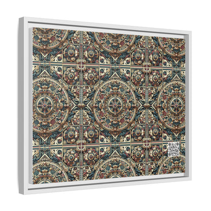 Urban Renaissance Historical Fusion With Street Edge Matte Canvas, Framed (multi-Color) - 8404 Design-57 A