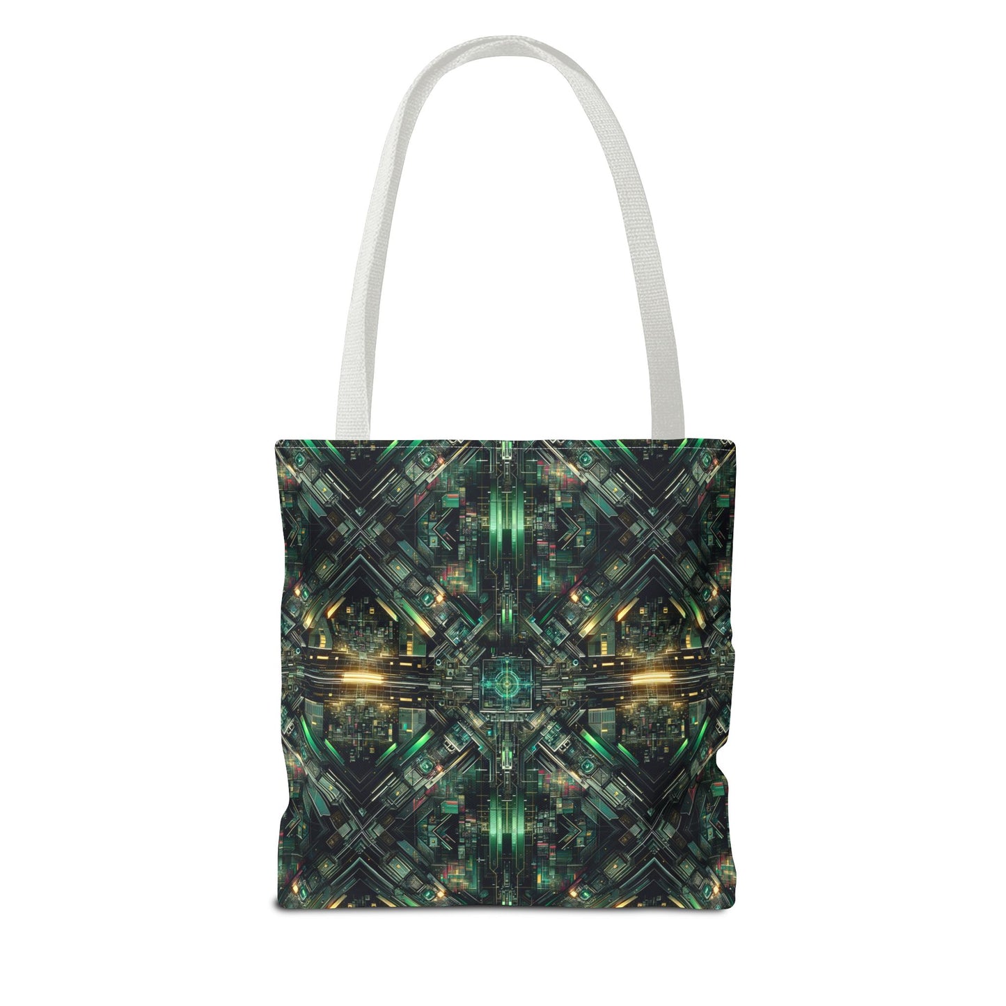 Tech Noir Graphics Tech-Inspired Streetwear Tote Bag - 8404 Design-56