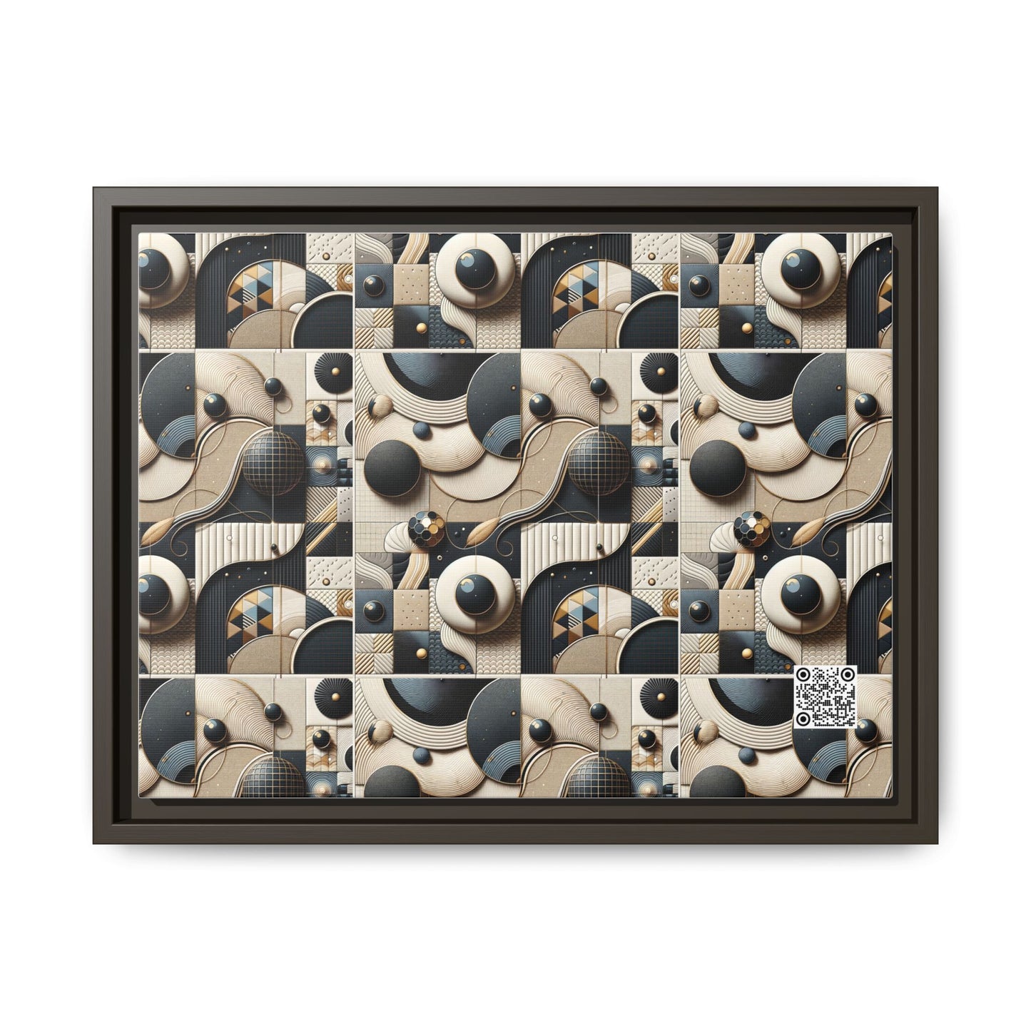 Tech-forward Luxe Streetwear Tech Luxe Fusion Matte Canvas, Framed (multi-color) - 8404 Design-71 A