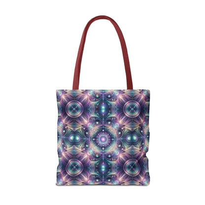 Iridescent Tech Fusion Tech-Forward Streetwear Tote Bag - 8404 Design-61