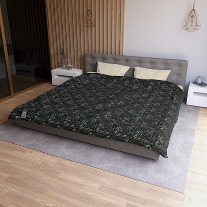Tech Noir Futuristic Tech Aesthetic with a Dark Twist Microfiber Duvet Cover - 8404 Design-59