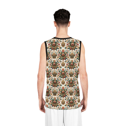 Monogram Madness Luxurious Streetwear Basketball Jersey - 8404 Design-68