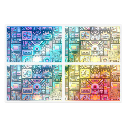 Digital Pop Culture Mashup Maximalist Pop Sticker Sheet - 8404 Design-52