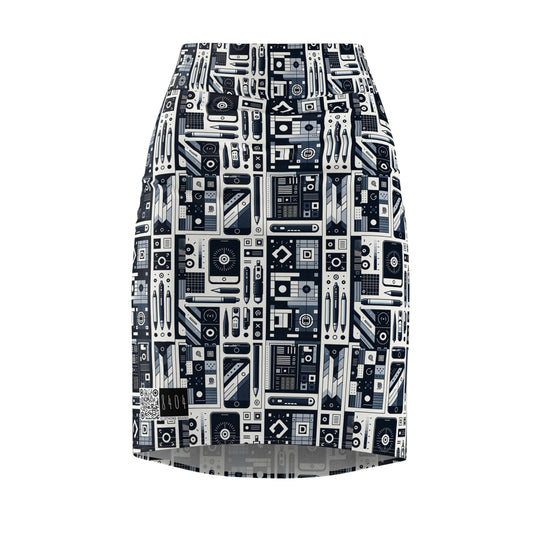 Minimalist Athleisure Minimalist Tech Women's Pencil Skirt - 8404 Design-60