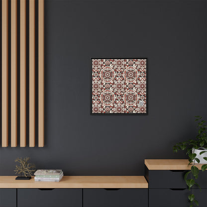 Neo Jomon Sculptural Aesthetics Artisanal Streetwear Matte Canvas, Framed (multi-Color) - 8404 Design-55 A