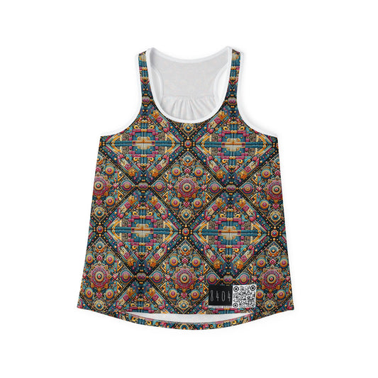 Cultural Fusion Tech Blend of Cultural Heritage With Tech-Inspired Elements Women's Tank Top - 8404 Design-58