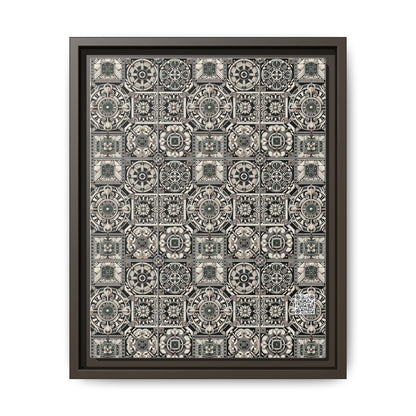 Cyber Garden Party Tech Garden Extravaganza Matte Canvas, Framed (multi-Color) - 8404 Design-45 A