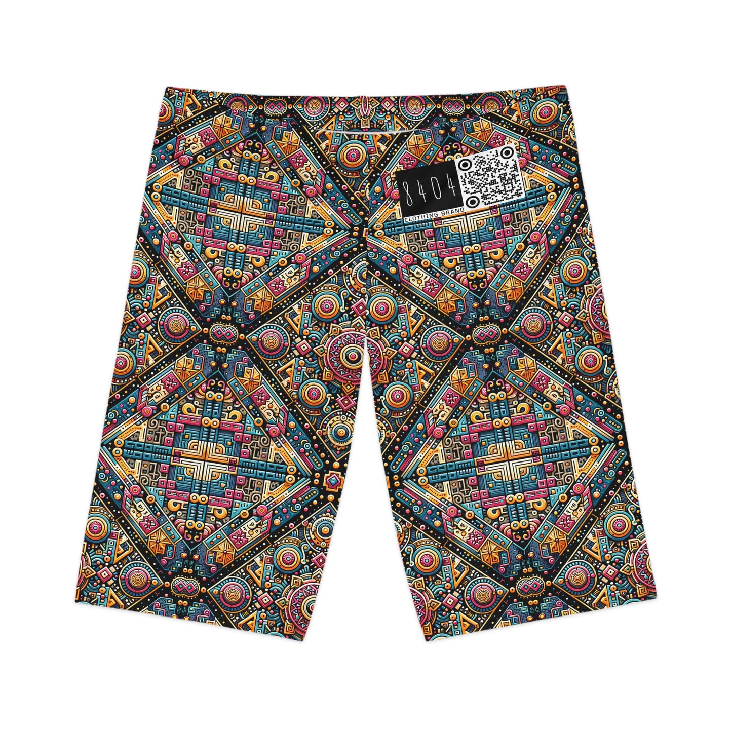 Cultural Fusion Tech Blend of Cultural Heritage With Tech-Inspired Elements Women's Bike Shorts - 8404 Design-58