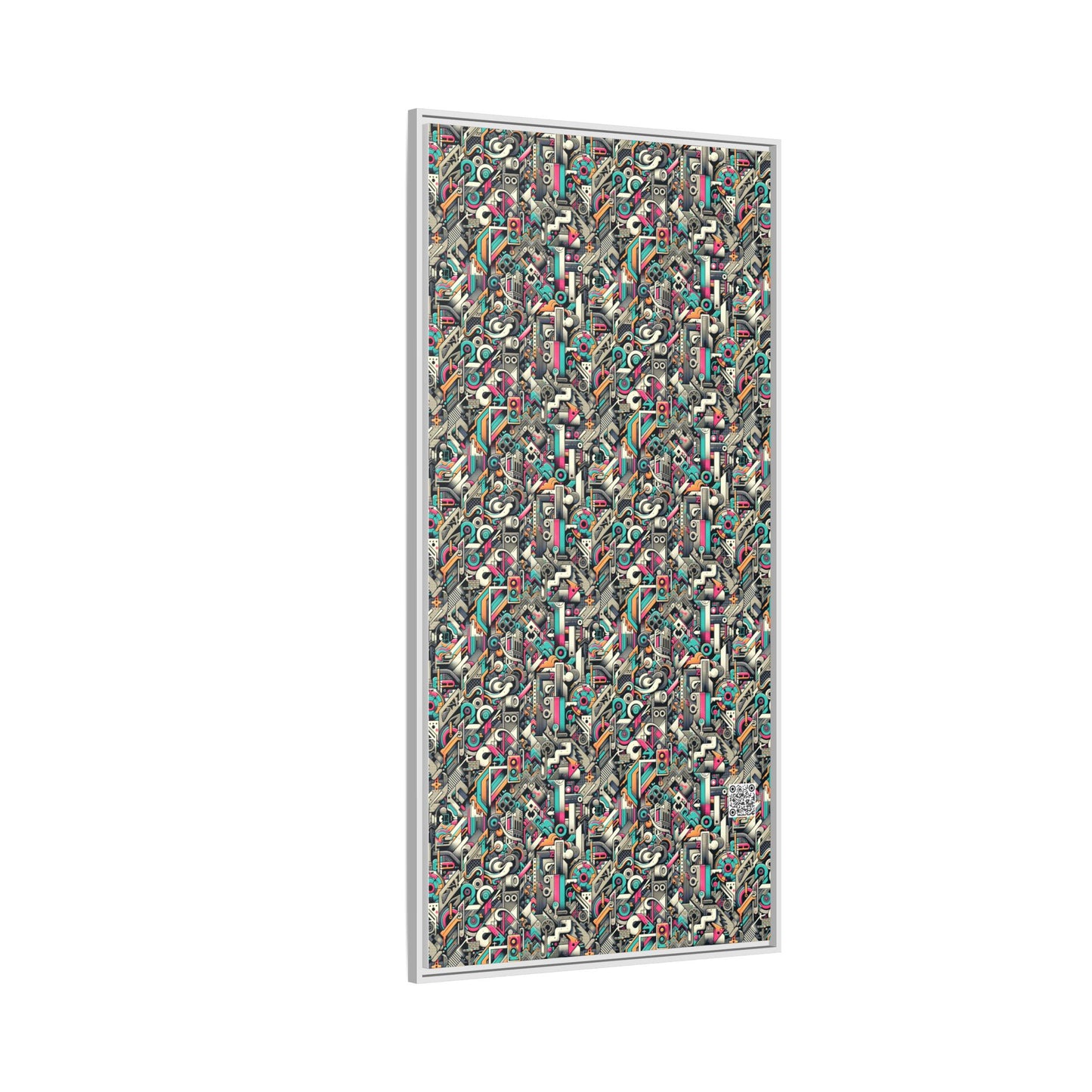 Digital Street Art Urban Street Style Matte Canvas, Framed (multi-color) - 8404 Design-74 B