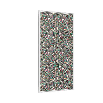 Digital Street Art Urban Street Style Matte Canvas, Framed (multi-color) - 8404 Design-74 B