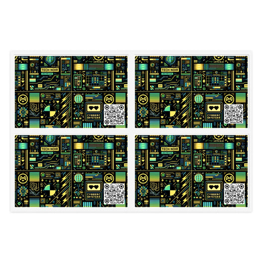 Digital Dystopia Tech Noir Sticker Sheets - 8404 Design-57