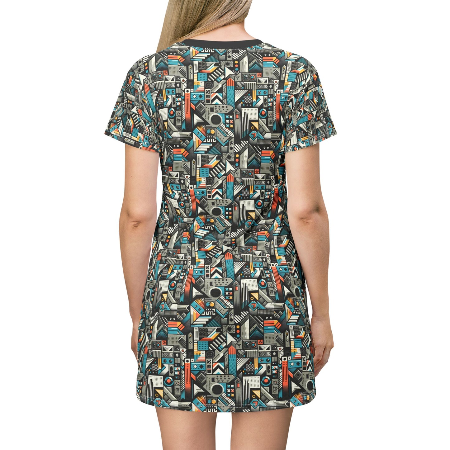 Digital Street Art Urban Street Style T-shirt Dress - 8404 Design-81