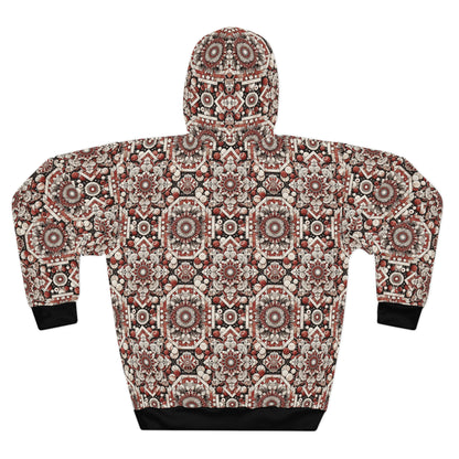 Neo Jomon Sculptural Aesthetics Artisanal Streetwear Pullover Hoodie - 8404 Design-55