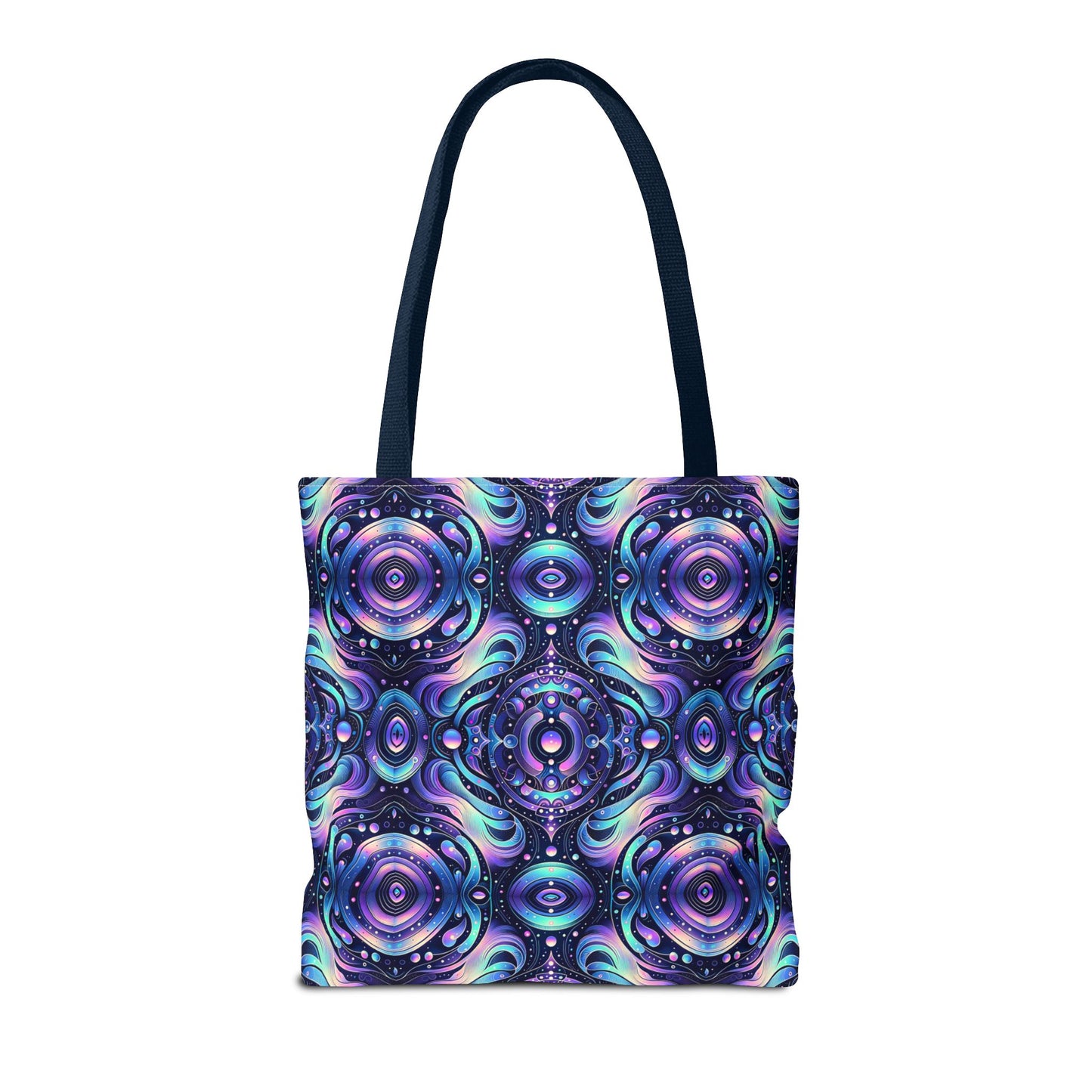 Iridescent Tech Fusion Tech-Forward Streetwear Tote Bag - 8404 Design-62